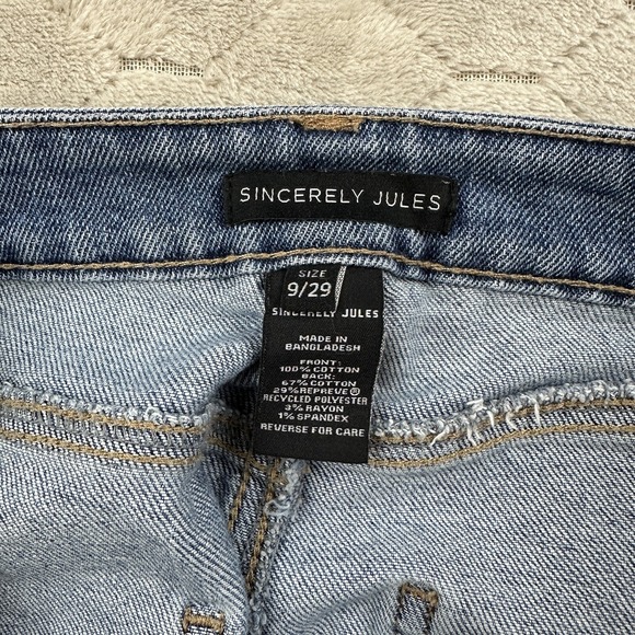 Sincerely Jules Denim Cut Off Frayed Shorts - 9/29 Sizing - See Pics - Picture 9 of 10